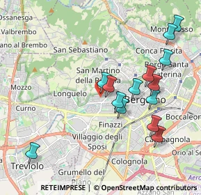 Mappa Via Antonio Balestra, 24128 Bergamo BG, Italia (1.96786)