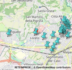 Mappa Via Antonio Balestra, 24128 Bergamo BG, Italia (1.2755)