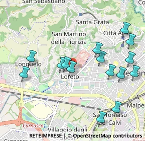 Mappa Via Antonio Balestra, 24128 Bergamo BG, Italia (1.10333)