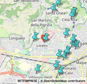 Mappa Via Antonio Balestra, 24128 Bergamo BG, Italia (1.24722)