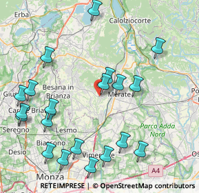 Mappa Via degli Artigiani, 23874 Montevecchia LC, Italia (9.641)