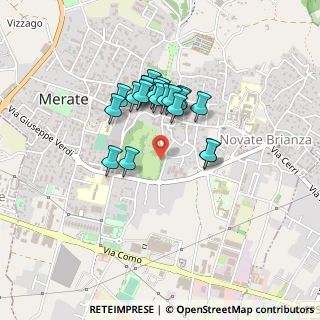 Mappa Via Montello, 23807 Merate LC, Italia (0.336)