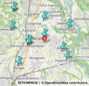 Mappa Via Montello, 23807 Merate LC, Italia (2.2625)