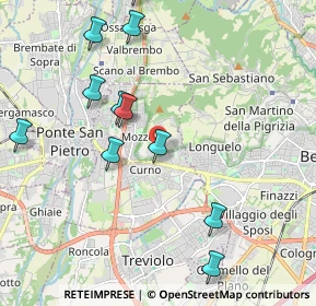 Mappa Via Privata Masnada, 24035 Mozzo BG, Italia (2.24182)