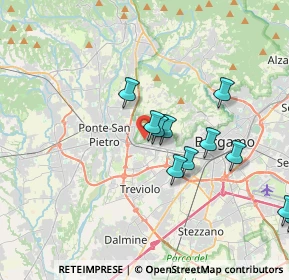 Mappa Via Privata Masnada, 24035 Mozzo BG, Italia (3.61545)