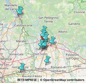 Mappa Via Privata Masnada, 24035 Mozzo BG, Italia (11.0575)