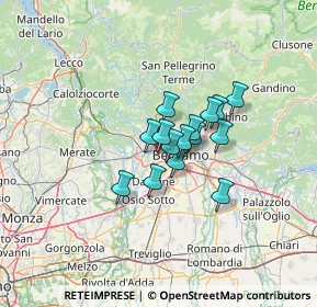 Mappa Via Privata Masnada, 24035 Mozzo BG, Italia (7.868)
