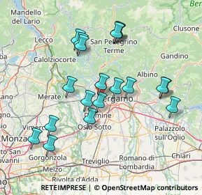 Mappa Via Privata Masnada, 24035 Mozzo BG, Italia (14.30263)