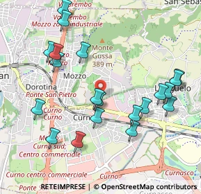 Mappa Via Privata Masnada, 24035 Mozzo BG, Italia (1.0775)