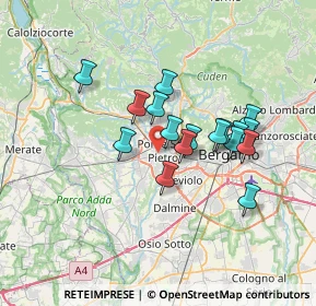 Mappa Via F.lli Bandiera, 24048 Treviolo BG, Italia (5.61765)
