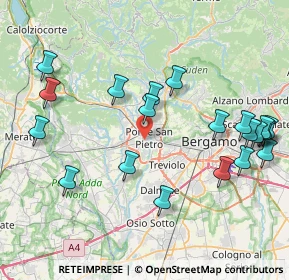 Mappa Via F.lli Bandiera, 24048 Treviolo BG, Italia (9.216)