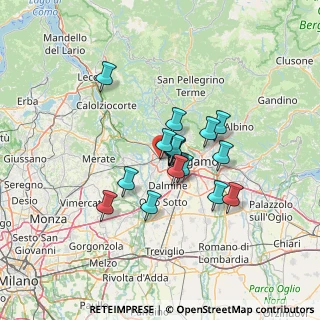 Mappa Via F.lli Bandiera, 24048 Treviolo BG, Italia (9.77625)