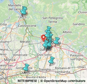 Mappa Via F.lli Bandiera, 24048 Treviolo BG, Italia (11.27667)