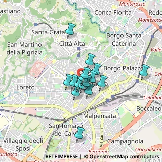 Mappa Via Borfuro, 24121 Bergamo BG, Italia (0.55563)