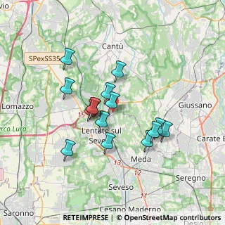 Mappa Via Vecchia Canturina, 22060 Novedrate CO, Italia (2.92733)