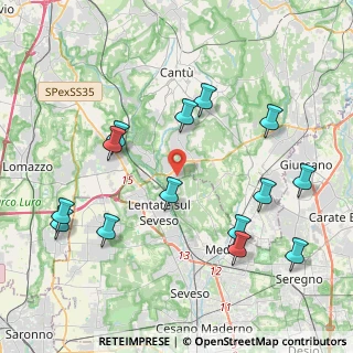 Mappa Via Vecchia Canturina, 22060 Novedrate CO, Italia (4.52714)