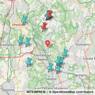 Mappa Via Vecchia Canturina, 22060 Novedrate CO, Italia (4.53357)