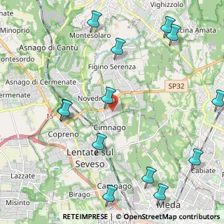 Mappa Via Vecchia Canturina, 22060 Novedrate CO, Italia (2.80385)