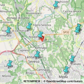 Mappa Via Vecchia Canturina, 22060 Novedrate CO, Italia (3.11455)