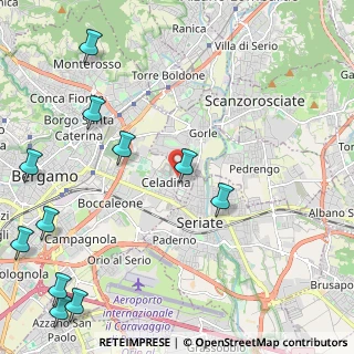 Mappa Via Monte Canto Alto, 24125 Bergamo BG, Italia (3.09636)