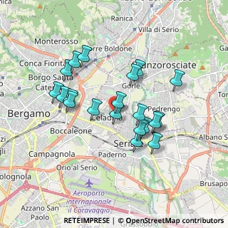 Mappa Via Monte Canto Alto, 24125 Bergamo BG, Italia (1.572)