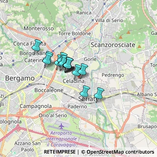 Mappa Via Monte Canto Alto, 24125 Bergamo BG, Italia (1.11706)