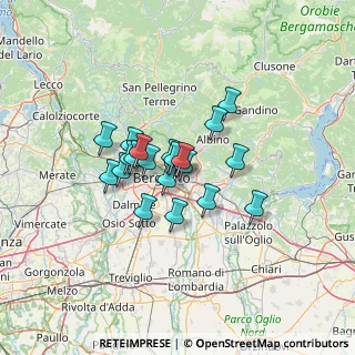 Mappa Via Monte Canto Alto, 24125 Bergamo BG, Italia (8.938)