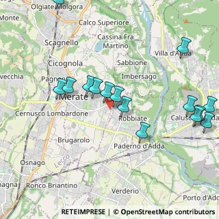 Mappa Via Vittorio Veneto, 23807 Merate LC, Italia (2.23933)