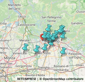 Mappa Via Adda, 24036 Ponte San Pietro BG, Italia (9.23133)