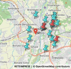 Mappa Via Adda, 24036 Ponte San Pietro BG, Italia (1.7565)