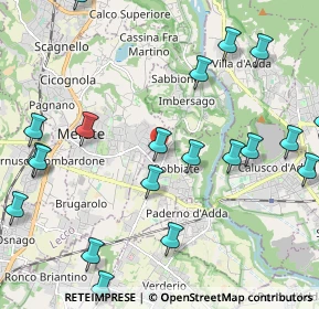 Mappa Via Privata Mazzini, 23899 Robbiate LC, Italia (2.6615)