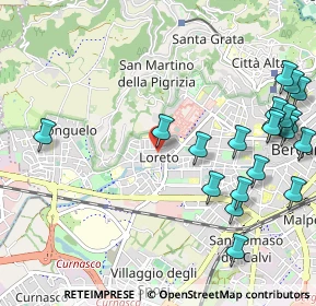 Mappa Piazzale Risorgimento, 24128 Bergamo BG, Italia (1.3155)