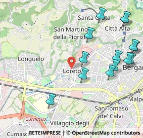 Mappa Piazzale Risorgimento, 24128 Bergamo BG, Italia (1.24857)