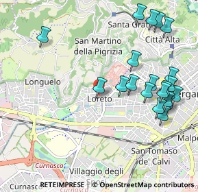 Mappa Piazzale Risorgimento, 24128 Bergamo BG, Italia (1.163)