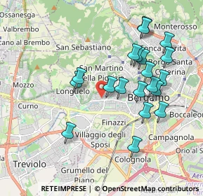 Mappa Piazzale Risorgimento, 24128 Bergamo BG, Italia (1.846)