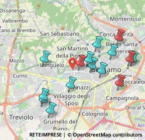 Mappa Piazzale Risorgimento, 24128 Bergamo BG, Italia (1.95333)