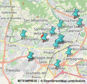 Mappa Piazzale Risorgimento, 24128 Bergamo BG, Italia (2.01143)