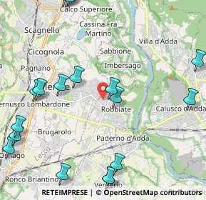 Mappa Via Mazzini, 23899 Robbiate LC, Italia (2.86333)