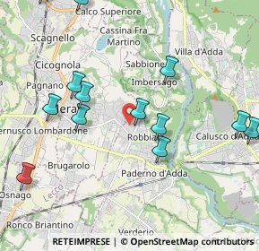 Mappa Via Mazzini, 23899 Robbiate LC, Italia (2.33538)