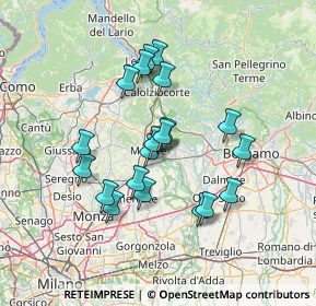 Mappa Via Mazzini, 23899 Robbiate LC, Italia (12.146)