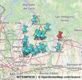 Mappa Via Mazzini, 23899 Robbiate LC, Italia (11.4245)