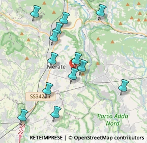 Mappa Via Mazzini, 23899 Robbiate LC, Italia (4.08538)