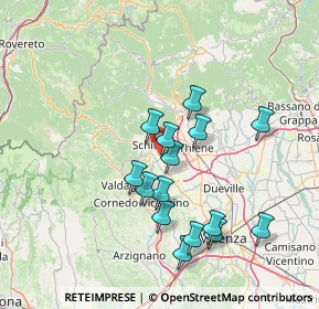 Mappa Strada Provinciale n°46 km 22, 36015 Schio VI, Italia (13.34533)