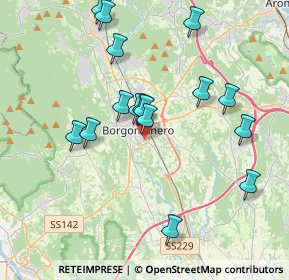 Mappa Via Novara Vicolo Lanca, 28021 Borgomanero NO, Italia (3.73938)