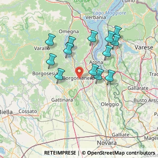 Mappa Via Novara Vicolo Lanca, 28021 Borgomanero NO, Italia (13.74154)