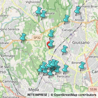 Mappa Via dei Cipressi, 22066 Mariano Comense CO, Italia (2.177)