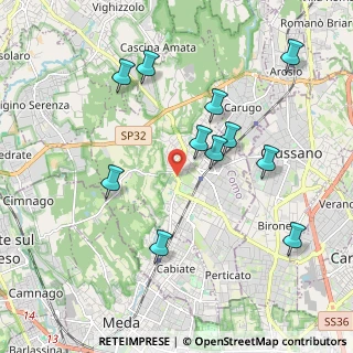 Mappa Via dei Cipressi, 22066 Mariano Comense CO, Italia (1.99182)