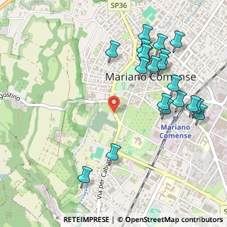 Mappa Via dei Cipressi, 22066 Mariano Comense CO, Italia (0.5875)