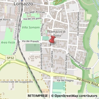 Mappa Via Milano, 32, 22074 Lomazzo, Como (Lombardia)