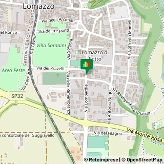 Mappa Via Milano, 32, 22074 Lomazzo, Como (Lombardia)